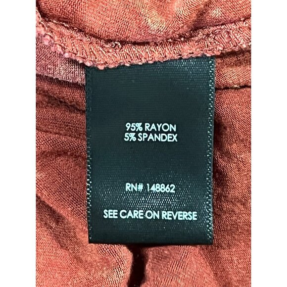 Torrid Super Soft Knit Plus Size 5X Rust Red Sleeveless Button Jumpsuit Pant New - Picture 9 of 10